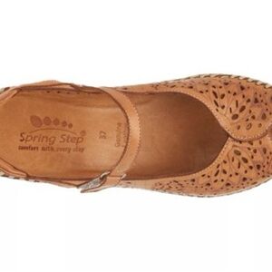 Spring Step Women's Brown Cutout Flats